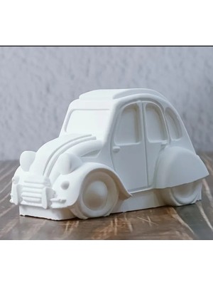 Denic Taş Boyama Seti-3 Adet Vosvos-Boya-Fırça- Biblo- Çok Amaçlı Dekoratif Obje