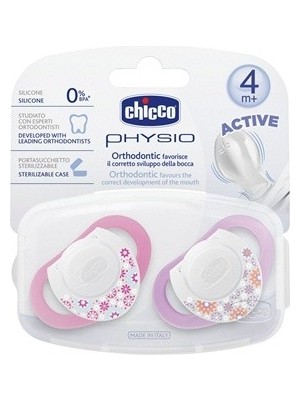 Chicco Emzik Physio Pembe Silikon 4m+ 2'li