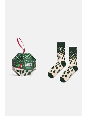 Happy Socks - Erkek Çok Renkli Kutlama Temalı Pamuklu Tekli Çorap Seti