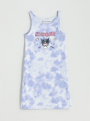 Lc Waikiki Yeni Sezon Bisiklet Yaka Kuromi Baskılı Kız Çocuk Elbise