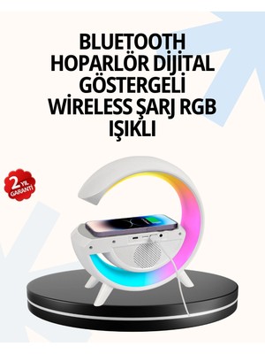 Hsc Bilişim 15W Hızlı Şarj Destekli LED Atmosfer Işığı ve Alarm Fonksiyonlu Lamba