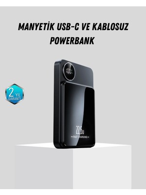 Mulvxkrg KRG02 Manyetik Güç Bankası 15W Kablosuz 20W Pd Hızlı Şarj (Mulvix)