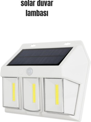 Hsc Bilişim Suya Dayanıklı Solar Duvar Lambası – Akıllı Gece Sensörlü Işık