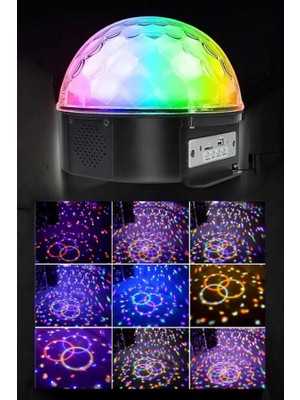 Mulvxkrg KRG02 Bluetooth ve Uzaktan Kumandalı  Masaüstü Disko Topu (Mulvix)