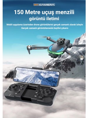 Yollayenilensin A17 Drone Engel Kaçınma WiFi FPV Kamera Optik Akış Katlanabilir Uzaktan Kumandalı Drone