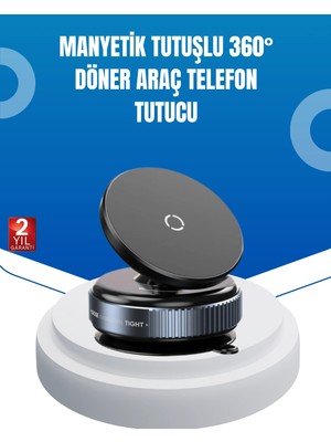 Mulvxkrg KRG02 Evrensel Manyetik Araç Telefon Tutucu 360° Döner Başlık (Mulvix)