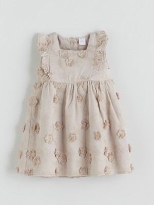 Lc Waikiki Yeni Sezon Kare Yaka Çiçekli Kız Bebek Elbise