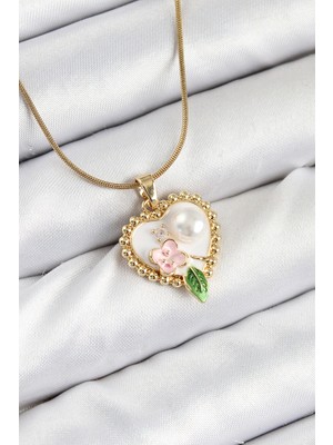 Ayder Timya 316L Çelik Sanatsal Portre Model Gold Renk Kadın Kolye - TJ-BKO10486 TG/TMYA1395 224612