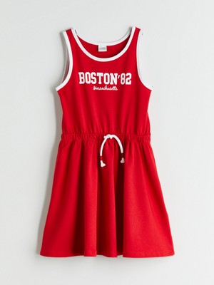 Lc Waikiki Yeni Sezon Bisiklet Yaka Kız Çocuk Elbise