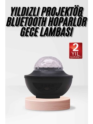Çok Renkli Projektör Lamba Disko Topu Gece Lambası Kablosuz