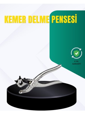Metal Gövdeli Ayarlanabilir Deri Delme Pensesi 2.5–5 mm Delik Açma Aracı