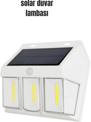 Suya Dayanıklı Solar Duvar Lambası – Akıllı Gece Sensörlü Işık