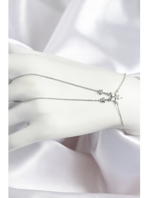 Ayder Timya Pirinç Zirkon Taşlı Yıldız Model Gümüş Renk Şahmeran - TJ-SN711 TG/TMYA1395 224782