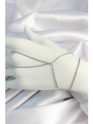 Ayder Timya Pirinç Gümüş Renk Burgu Zincirli Şahmeran - TJ-SN646 TG/TMYA1395 222022