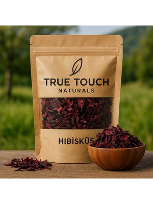 True Touch Naturals Hibisküs Çayı 100gr. ( Zebra Çayı - Medine Gülü - Nar Çiçeği - Amber Çiçeği - Karkade - Roselle )