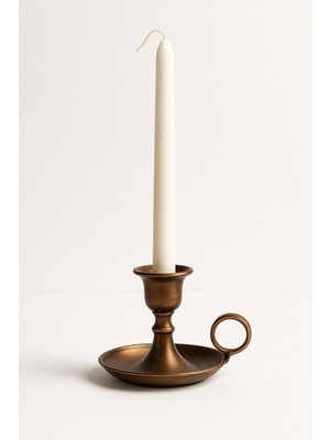 Equinox Mum (Sadecemum) 1 Adet Uzun Beyaz Dekoratif Şamdan Mumu – Vanilya Kokulu, Zarif Tasarı