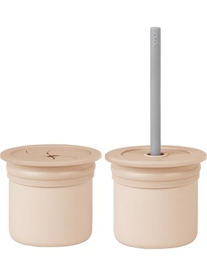 SHC4200 Bfs Pipetli Silikon Bardak Seti Bubble Beige / Powder Grey