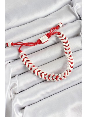 Ayder Timya Pirinç Asansörlü Kırmızı Beyaz Juju Kadın Bileklik - TJ-BB7192 TG/Tmya1395 222528