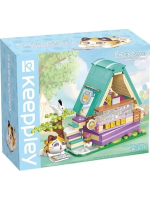 SHC4200 Bfs KP28018 Keeppley Lovely Street Calico Cat Comic House Blok Seti -Vagonlife