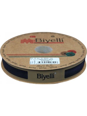 MiraLive Biye Deri Katlı 753 Lacivert 2 cm 25 Metre %100 Polyester