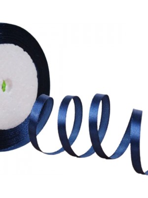 MiraLive Saten Kurdele 3 cm 10 Metre Lacivert