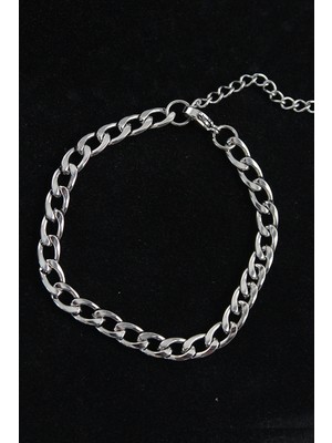 Ayder Timya 316L Çelik Kalın Klasik Model Gümüş Renk Erkek Bileklik - TJ-EB3741 TG/Tmya1395 223233