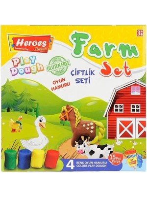 SHC4200 Bfs ERN-588 Heroes Orta Kutulu Çiftlik Oyun Hamuru Seti - Eren Oyuncak
