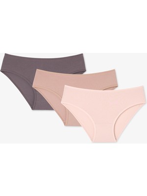 Penti Renkli Earth Tones 3'lü Cover Slip Külot