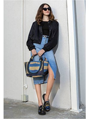 Dogo Kadın Vegan Deri Çok Renkli Loafer - Window Tasarım Kısa Topuklu Şık Ayakkabı