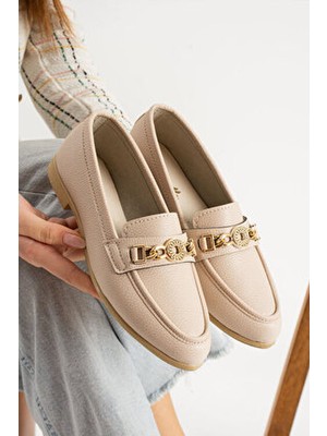 Nmoda Kadın Babet Hafif Ortopedik Suni Deri Düz Taban Günlük Ayakkabı 217-1