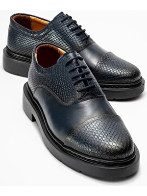 Maximoda Kalın Tabanlı Erkek Ayakkabı Bağcıklı Ortopedik Taban Eva Taban