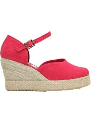 Gökçe Kundura Kadın Keten Sandalet Yüksek Dolgu Tabanlı Rahat Ve Şık Tasarım