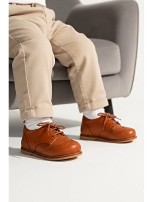 cevoclub kids Ortopedik Taba Ilkadım Ayakkabı Kız Çocuk 0,5 Cm Taban