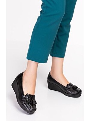 Artı Artı Ayakkabı Kadın Platform Topuk Ayakkabı Ortopedik 5 Cm Yüksekliği İle Rahat Kullanım