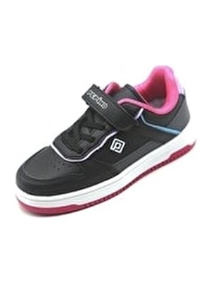 Pepino Siyah-Fusya Filet Spor Ayakkabı Kız Çocuk Günlük Kullanım İçin Suni Deri