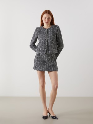 Lc Waikiki Yeni Sezon Beli Fermuarlı Kadın Tüvit Şort Etek