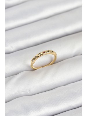 Ayder Timya Pirinç Gold Renk Renkli Zirkon Taşlı Kadın Yüzük - TJ-BYK3884 TG/Tmya1395 225649