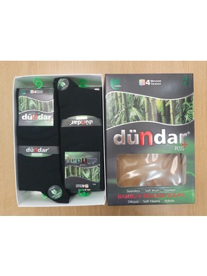 Dündar Erkek Bambu Çorap 12'li Siyah