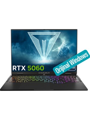 Casper Excalibur G915 i7-13620H 32GB 2TB 8GB RTX5060 165HZ 16" W11P Gaming Laptop G915.1362-DX60R-C