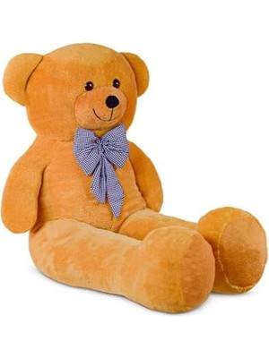 130 cm Dev Pelüş Papyonlu Ayı,yumuşak ve Sevimli Büyük Boy Oyuncak Ayı,sarılmalık Sevgiliye Hediye Ayıcık,dev,büyük Boy (Kahverengi)