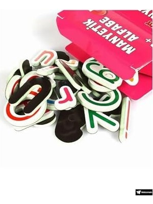 Oyuncak Manyetik Mıknatıslı Türkçe - Ingilizce Harfler ve Sayılar Eğitici Alfabe ve Sayı Magnet