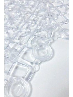 63X35 cm Vantuzlu Banyo ve Duşakabin Paspası – Silikon Vakumlu Kaymaz Zemin Paspası, Su Geçirmez Duş Paspası, Güvenli ve Konforlu Kullanım