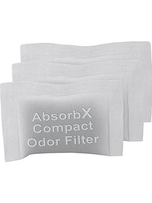 Itouchless 3'lü Paket Absorbx, Kokuları Emer, Çöp Koku Giderici, Kompakt Filtreler, 4 Gal ve Daha Küçük Çöp Kovaları Için