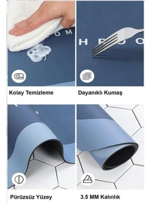 Canelf Süper Su Emici Banyo Paspası, Kaymaz Tabanlı Paspas, Sihirli Banyo Halısı, Banyo Matı