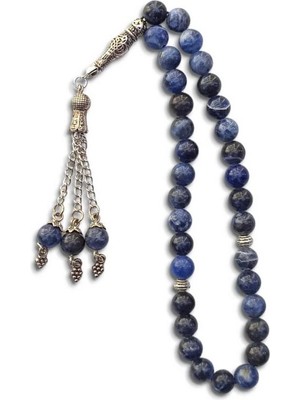 Pozitif Doğal Taş Doğal Sodalit Tesbih - 8 Mm. 347-1