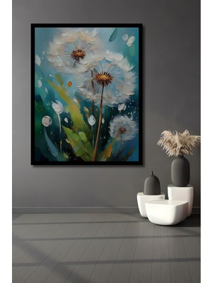 Petmudo AVM Baharın En Güzel Anı Kara Kalem Görünümlü Ahşap Ev,antre,salon,ofis,mutfak Tablo Çerçeve Görünümlü