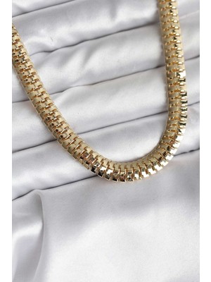 Ayder Timya 14K Gold Renk Kaplama Zincir Modelli CM Kadın Kolye - TJ-BKO10727 TG/Tmya1395 226529