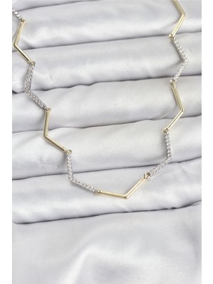 Ayder Timya VIP Seri Zikzak Model Kadın Kolye - TJ-BKO10760 TG/Tmya1395 226607