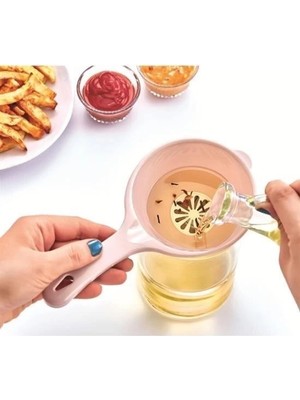 S'82 Pratik Ince Elekli Mutfak Gereci Sıvı Yağ Süzgeci