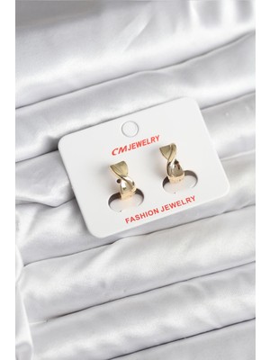 Ayder Timya 14K Gold Renk Kaplama CM Kadın Küpe - TJ-BKP11400 TG/Tmya1395 226490